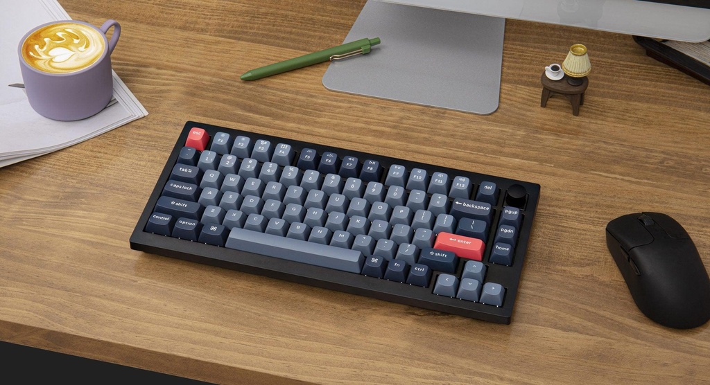 [V1M-D4] Keychron V1 MAX 75% Banana Switch Hot-Swap Gateron Jupiter RGB Wireless Keyboard - BK