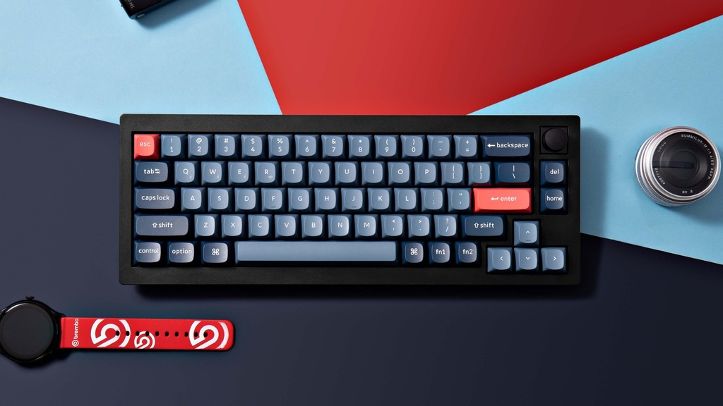 [V2M-D1] Keychron V2 Max 65% Red Jupiter Switches RGB Wireless Keyboard - Carbon Black