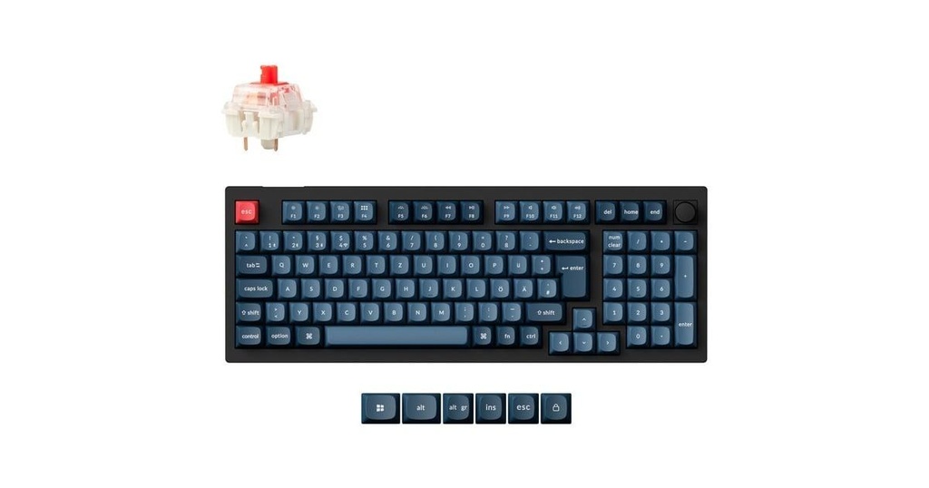 [V5M-D4] Keychron V5 MAX 96% Banana Switch Hot-Swap Gateron Jupiter RGB Wireless keyboard