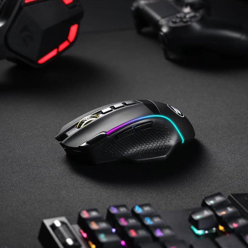 [RD-M991-RGB] REDRAGON Enlightment 19000DPI RGB Wireless Gaming Mouse - Black