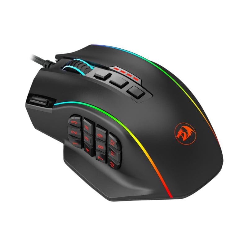 [RD-M901-K-2] REDRAGON PERDICTION 4 12400DPI RGB MMO Ergo Gaming Mouse - Black