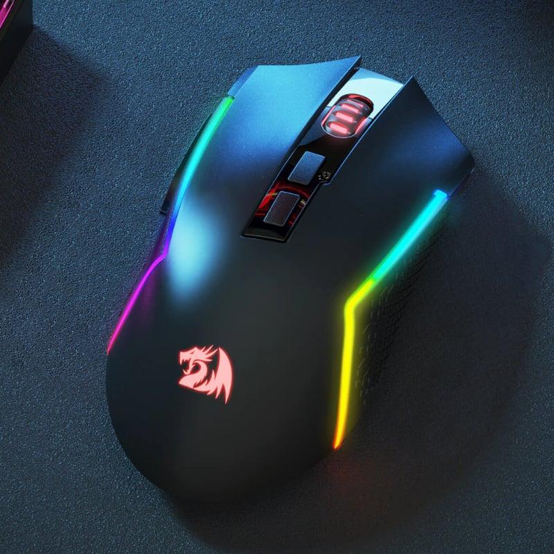 [RD-M693-RGB] REDRAGON Trident Pro 8000DPI RGB Gaming Mouse - Black 