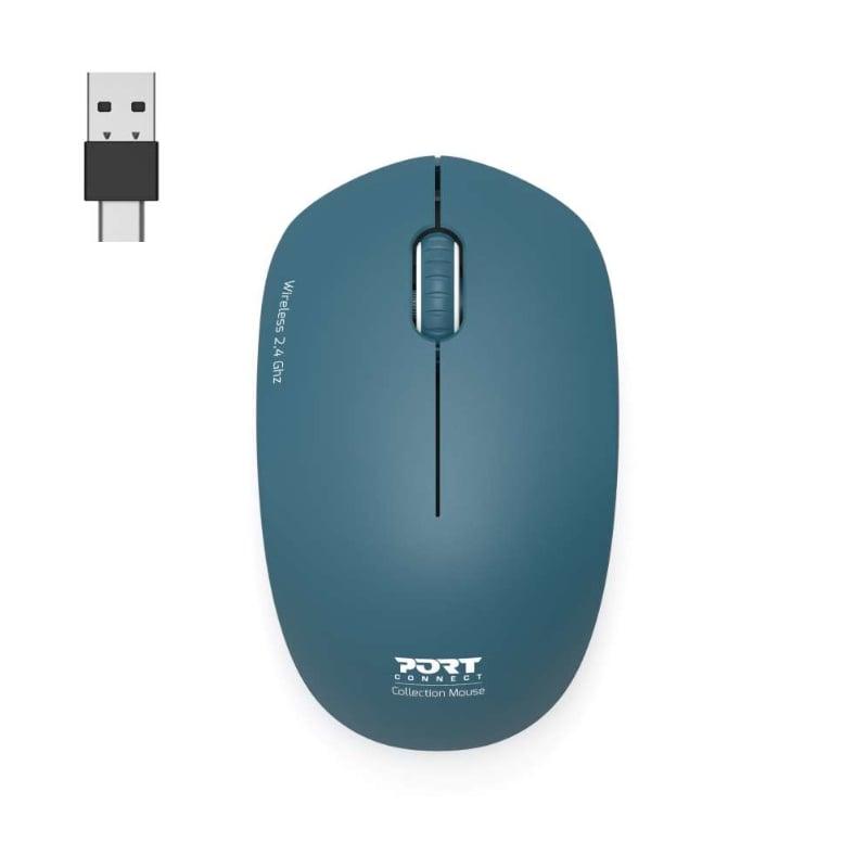 [900545] Port Connect MOUSE COLLECTION II WIRELESS Saphir