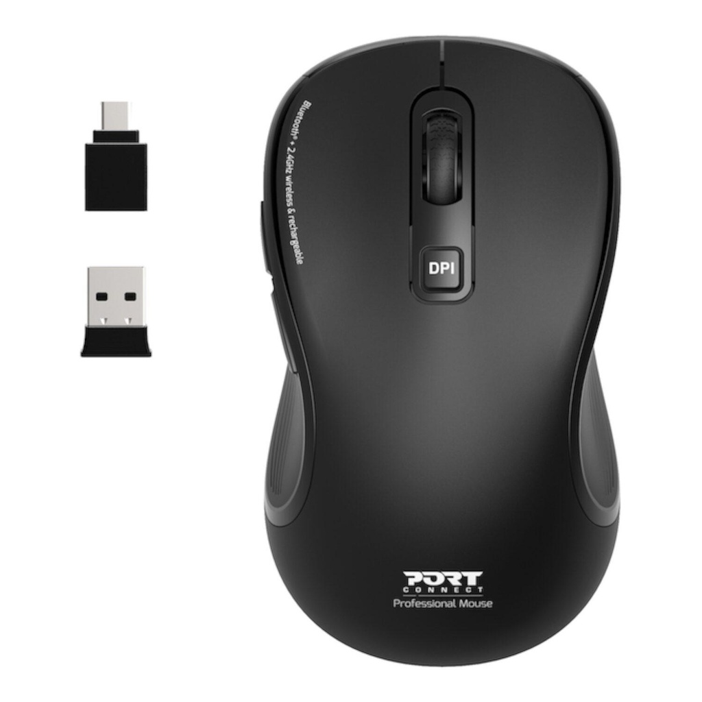 [910010] Port Connect Mouse Rechargeable Bluetooth Essential 
