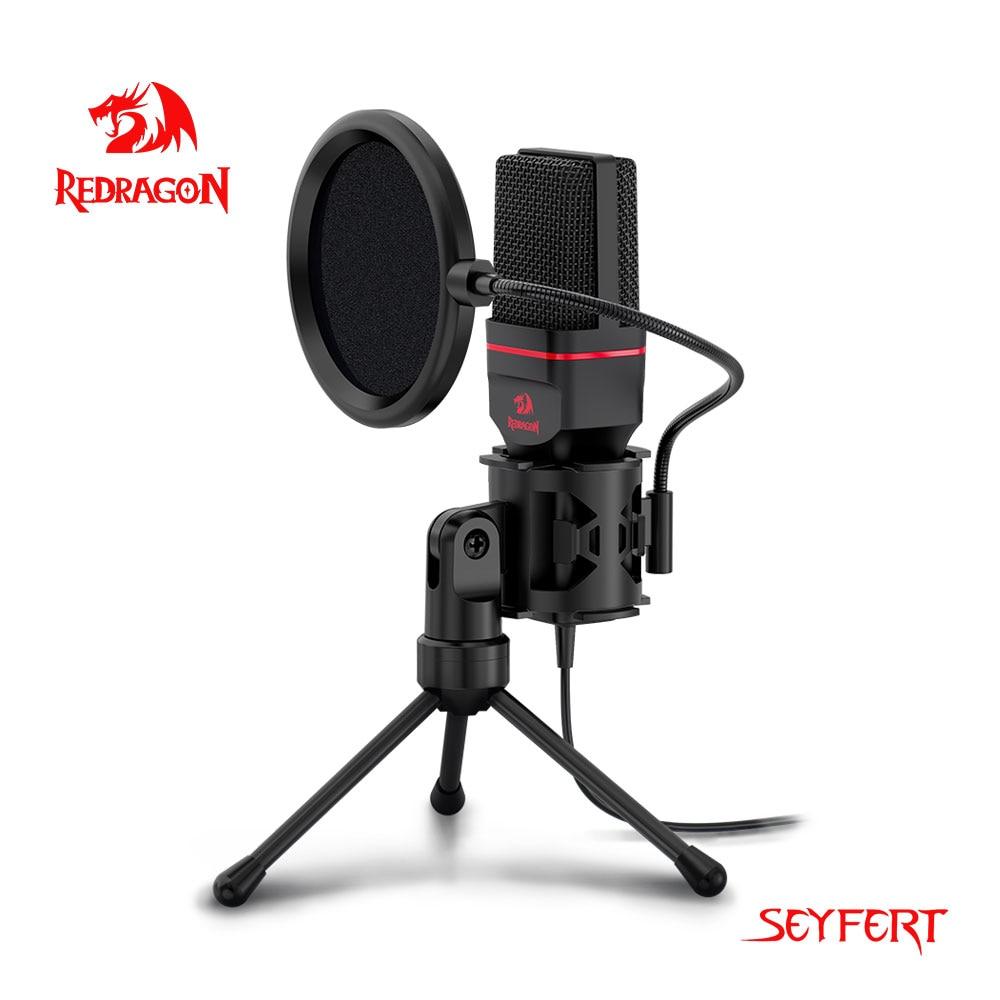[RD-GM100] REDRAGON SEYFERT 3.5mm Aux Gaming Mic and Tripod - Black