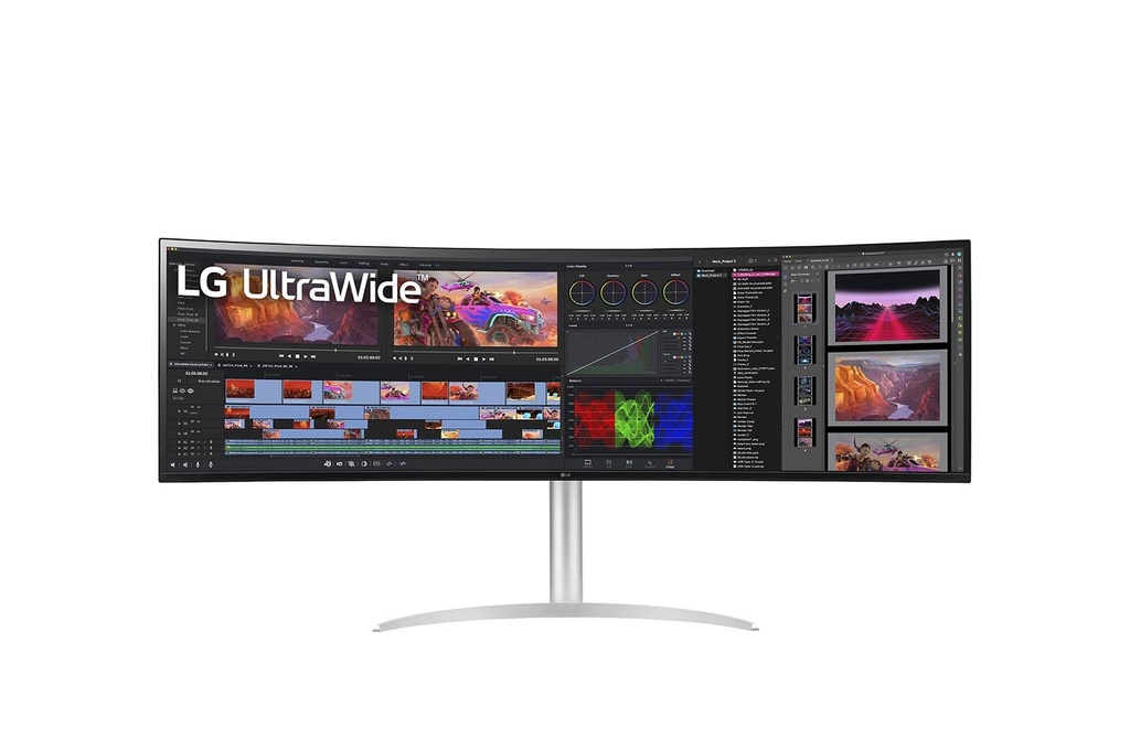 [49WQ95C-W.AFB] LG UltraWide 49" Dual-QHD IPS Curved Monitor 144Hz with USB-C incl Speakers