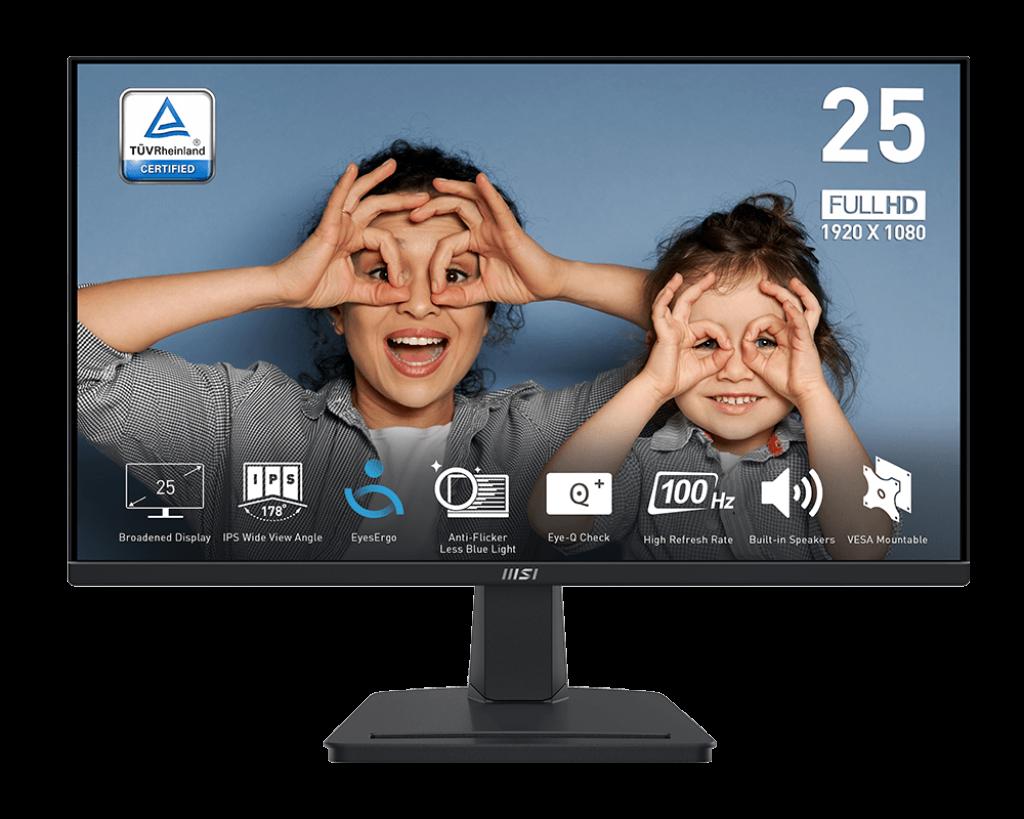 [PROMP251] MSI PRO MP251 Professional Monitor 1920x1080 (FHD) IPS 1ms 100Hz HDMI Black 