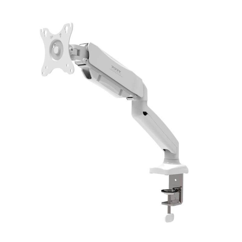 [901110] Port Monitor Arm VESA Single Screen - White