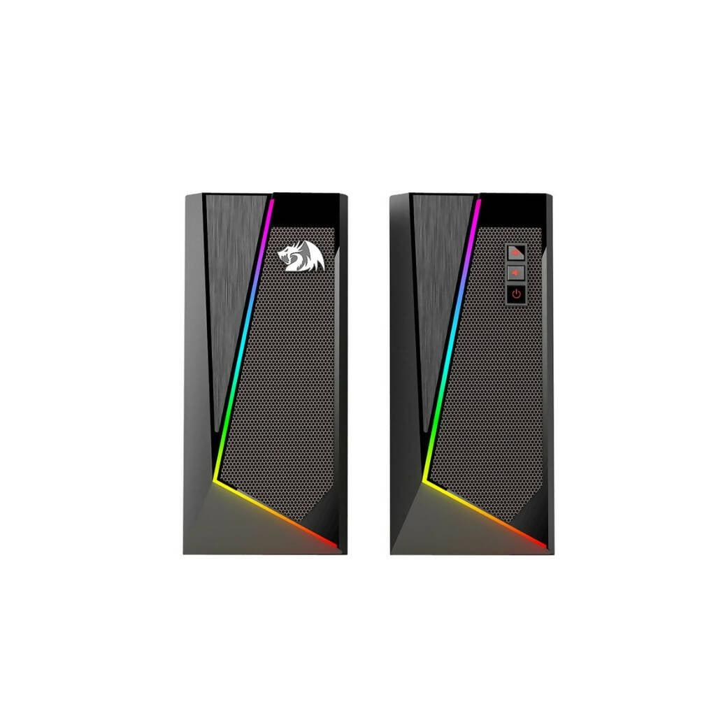 REDRAGON 2.0 Satellite Speaker ANVIL 2 x 3W RGB USB|Aux Gaming Speaker - Black