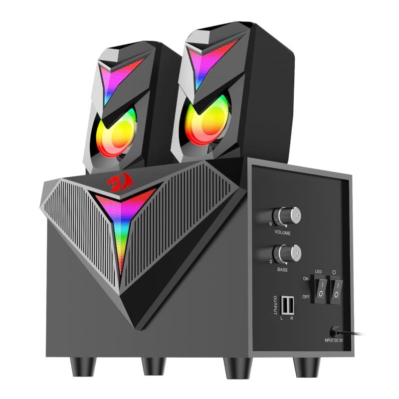 [RD-GS700] REDRAGON 2.1 Satellite Speaker TOCCATA RGB 11W Gaming Speaker - Black