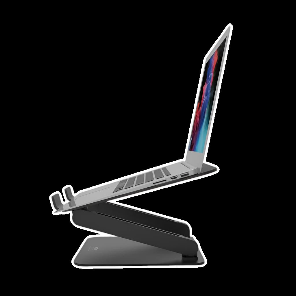 [901103] Port Connect Ergonomic 10-15.6" Aluminium Notebook Stand 