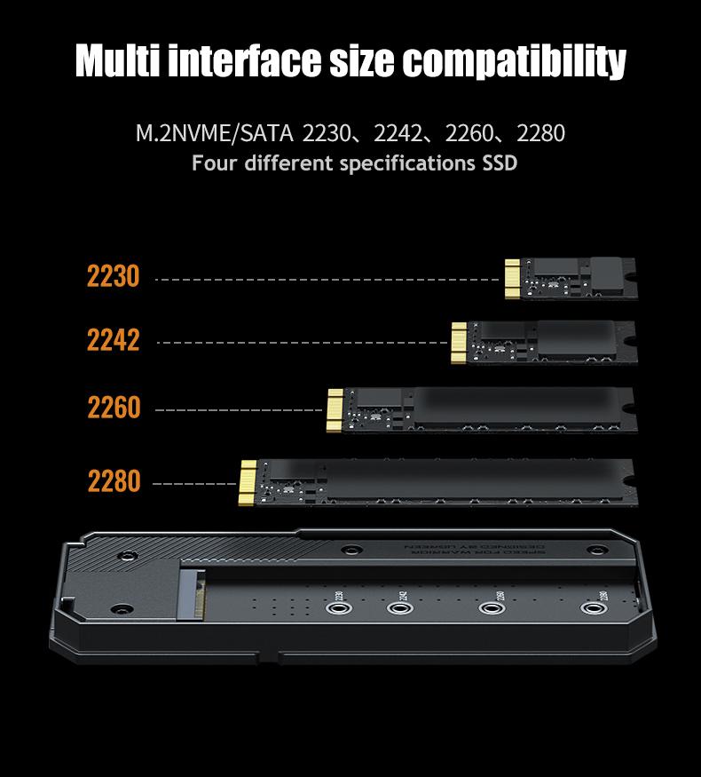 UGREEN M.2NVM / SATA Dual Protocol RGB style Type-C