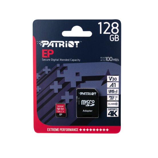 [PEF128GEP31MCX] Patriot EP V30 A1 128GB Micro SDXC Card + Adapter 
