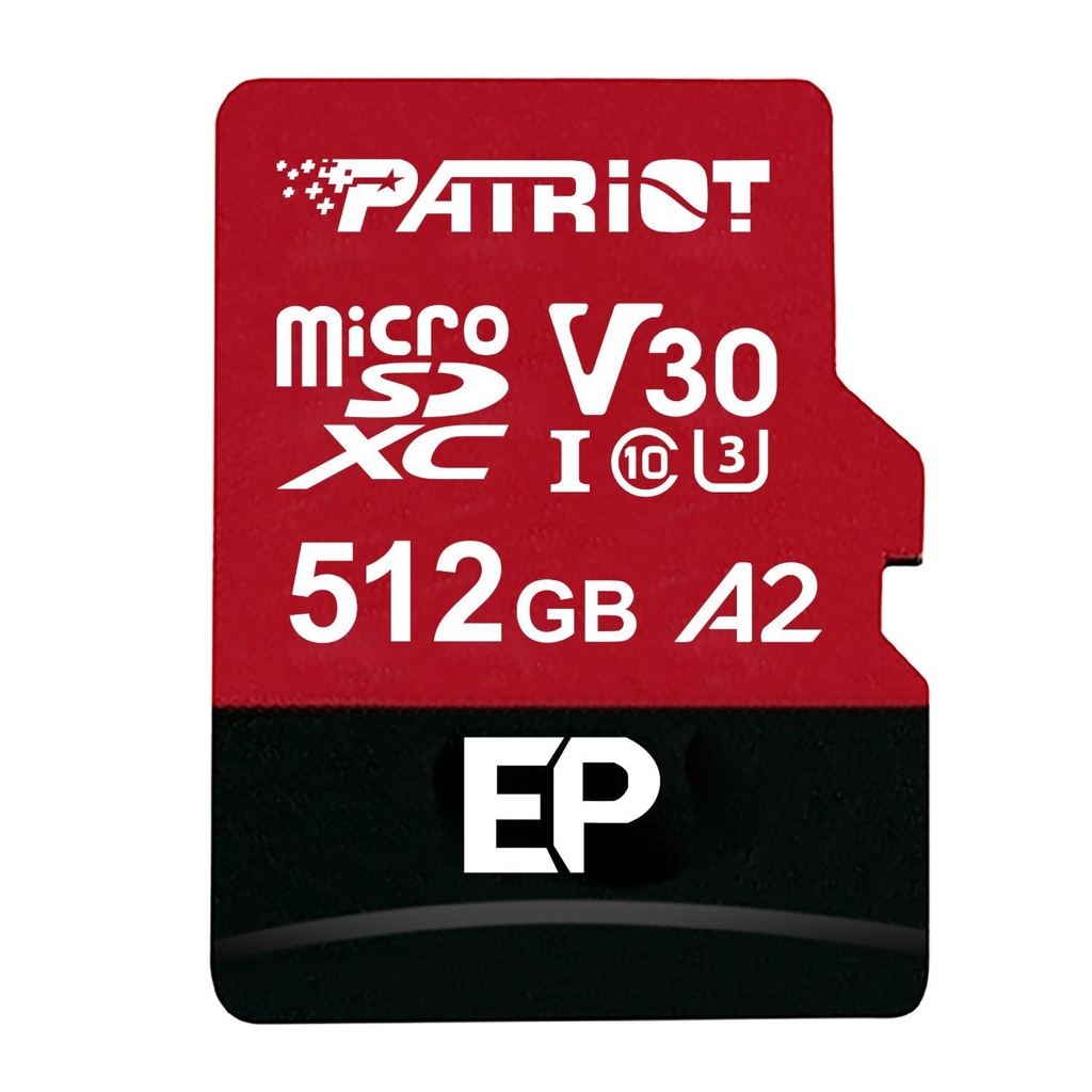 [PEF512GEP32MCX] Patriot EP V30 A2 512GB Micro SDHC (Without Adapter)