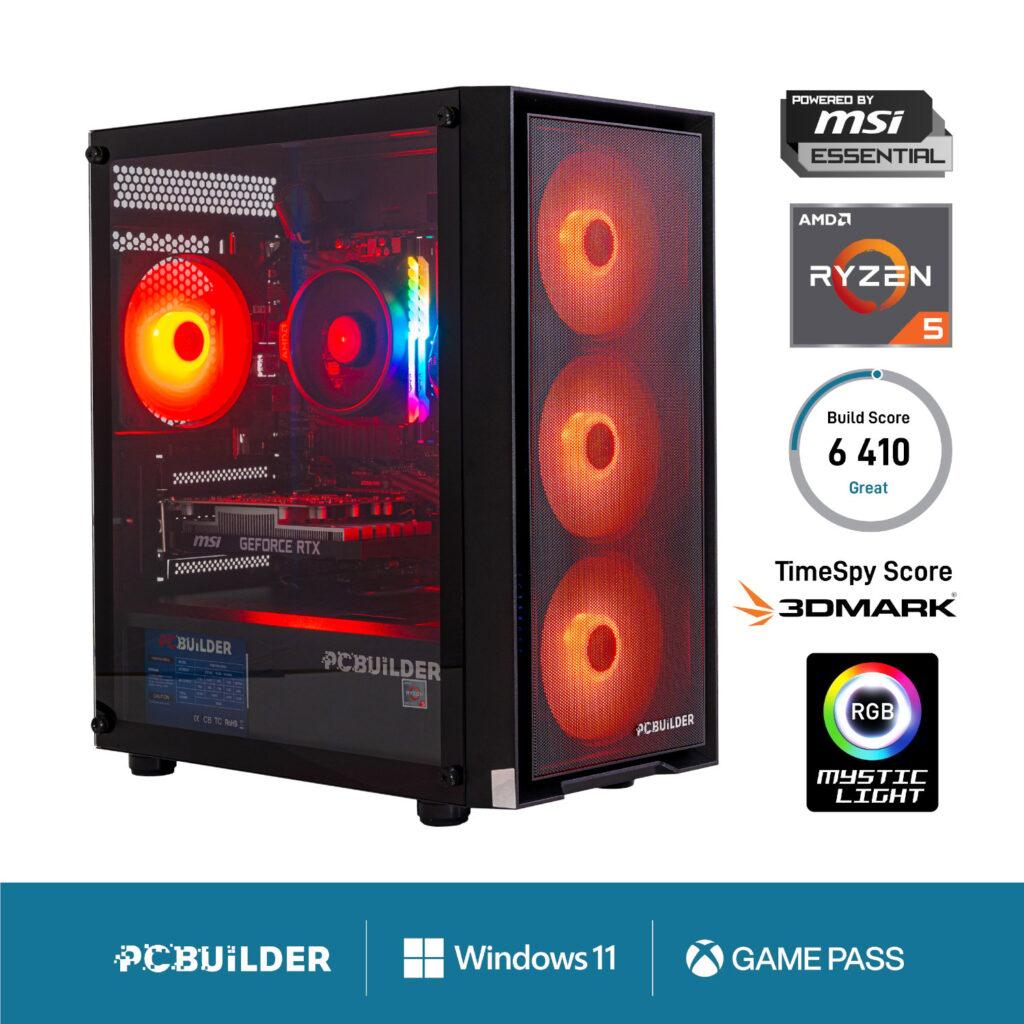 [PCB_SCOUT_05] PCBuilder Ryzen 5 5500 SCOUT Windows 11 Gaming PC