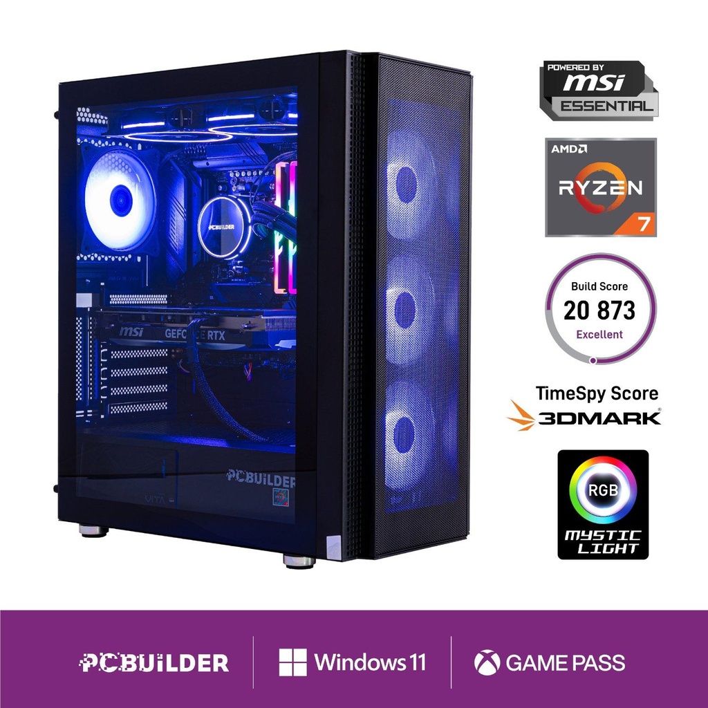 [PCB_TACTICIAN_05] PCBuilder Ryzen 7 9700X TACTICIAN Windows 11 Gaming PC