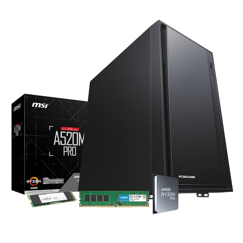 [PCB_HOME_R58G-V3] PCBuilder AMD Ryzen 5 4650G Home Master Windows 11 Desktop PC