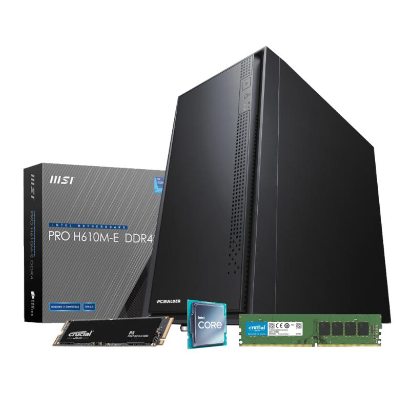 [PCB_HOME_I38G-V3] PCBuilder Intel i3-12100 HOME Master Windows 11 Desktop PC