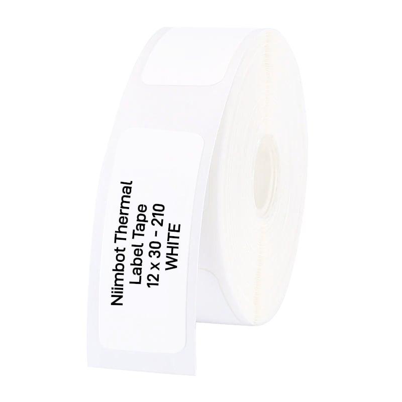 [T12_30-210WHITE] NIIMBOT D11/D110/D101/H1S Thermal Label 12x30mm - 210 Labels Per Roll - White