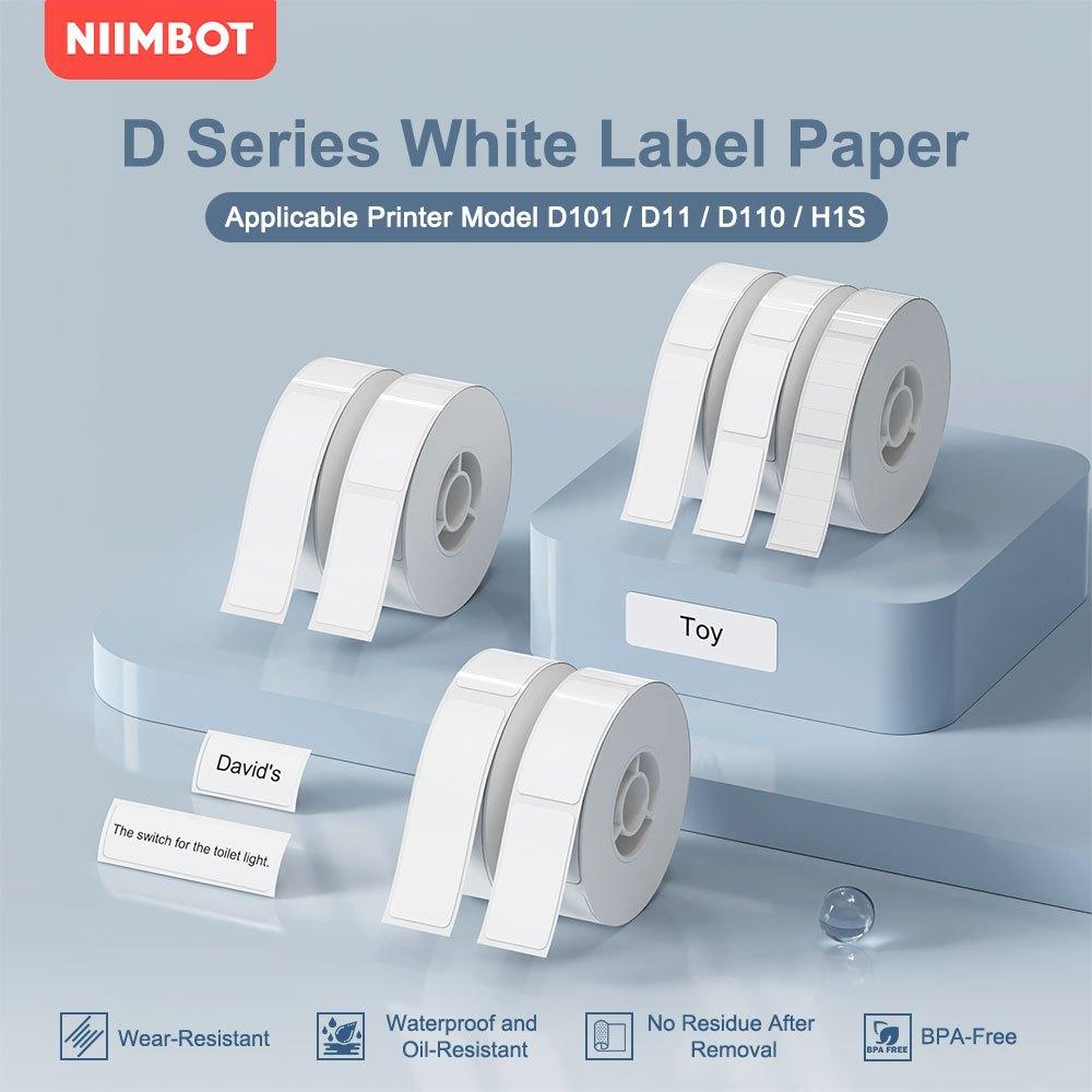 [T15_26-230] NIIMBOT D11/D110/D101/H1S Thermal Label 15x26mm - 230 Labels Per Roll - White