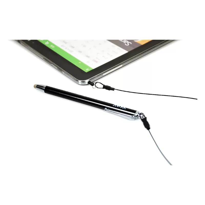 [140228] Port Designs Metallic Tip Stylus with 40cm Cable - Black