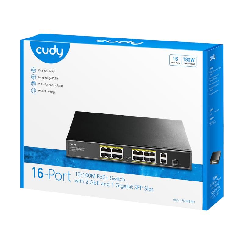 [GS1020PS2] Cudy 16-Port PoE+ Unmanaged Switch