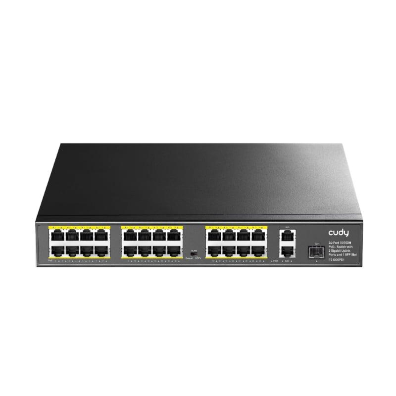 [FS1026PS1] Cudy 24-Port Unmanaged POE Switch - Rack Mount