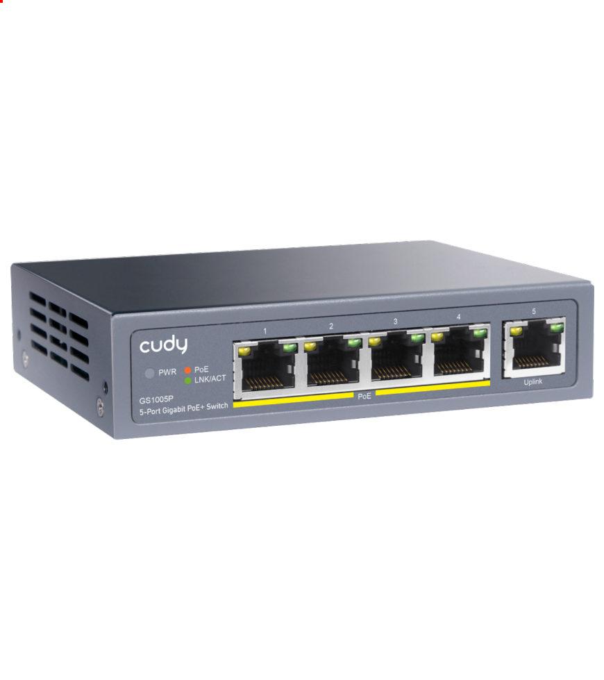 [GS1005P] Cudy 5-Port Gigabit PoE+ Unmanaged Switch