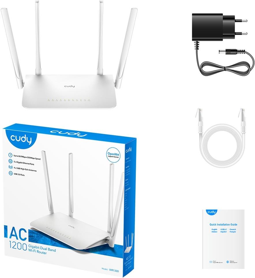 [WR1300] Cudy AC1200 Gigabit Wi-Fi Mesh Router