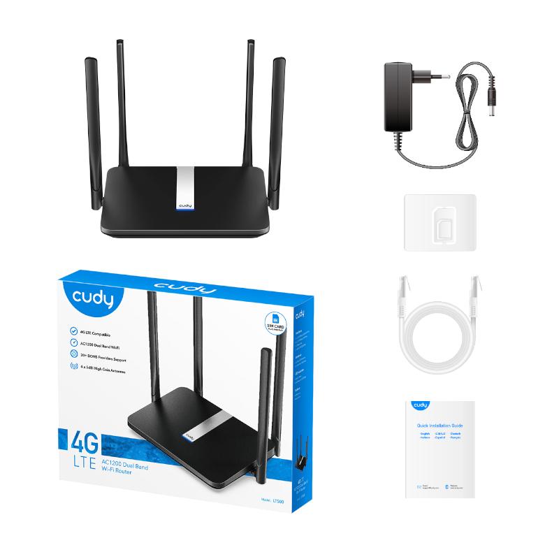[LT500] Cudy AC1200 WiFi 4G LTE Cat4 Router