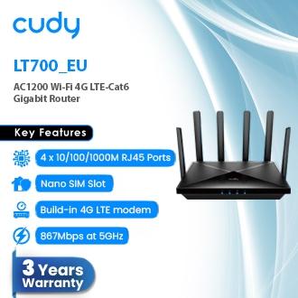 [LT700] Cudy AC1200 WiFi 4G LTE Cat6 Gigabit Router