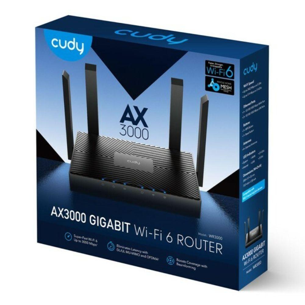 [WR3000] Cudy AX3000 Gigabit Wi-Fi 6 Mesh Router
