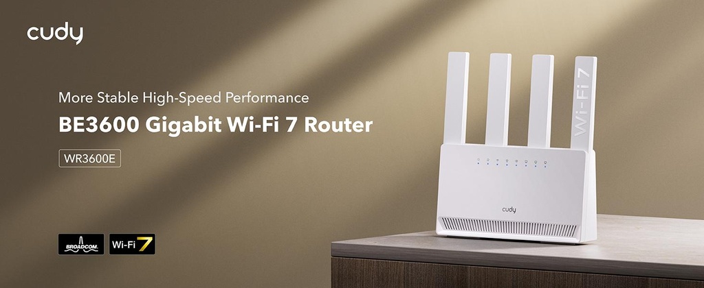 [WR3600E] Cudy BE3600 Wi-Fi7 Gigabit Mesh Router