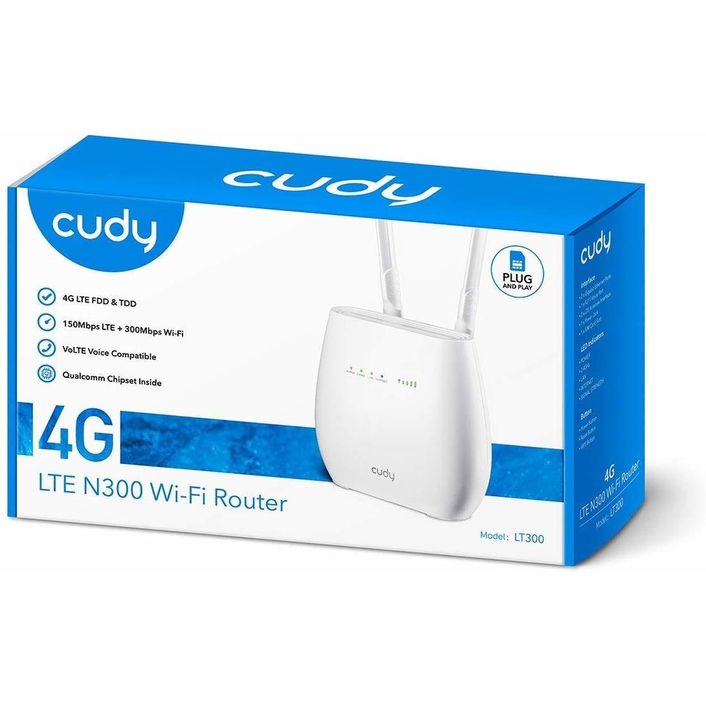 [LT300] Cudy N300 WiFi 4G LTE Cat4 Travel Router