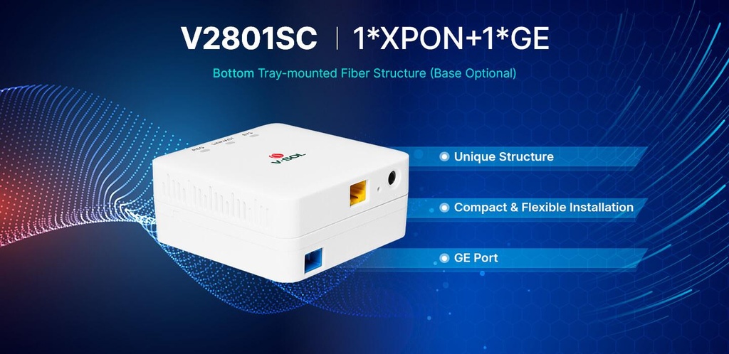 [HG325AC-A] V-SOL XPON ONT 4GE+1POTS+WiFi5 AC1200+USB3.0