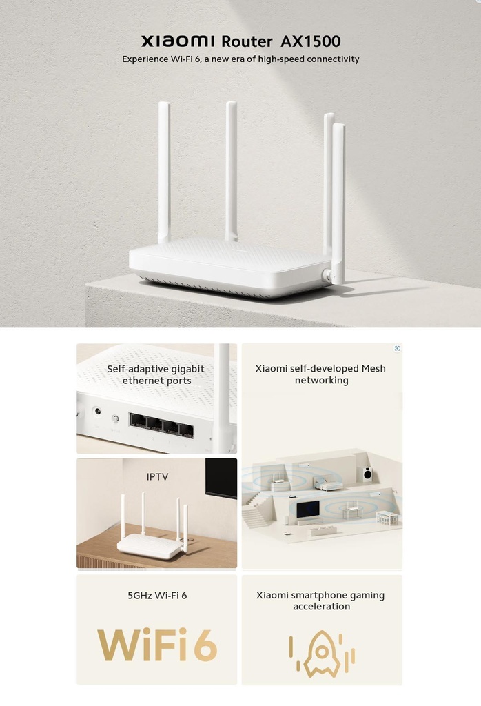 [DVB4412GL] Xiaomi Wireless Router AX1500
