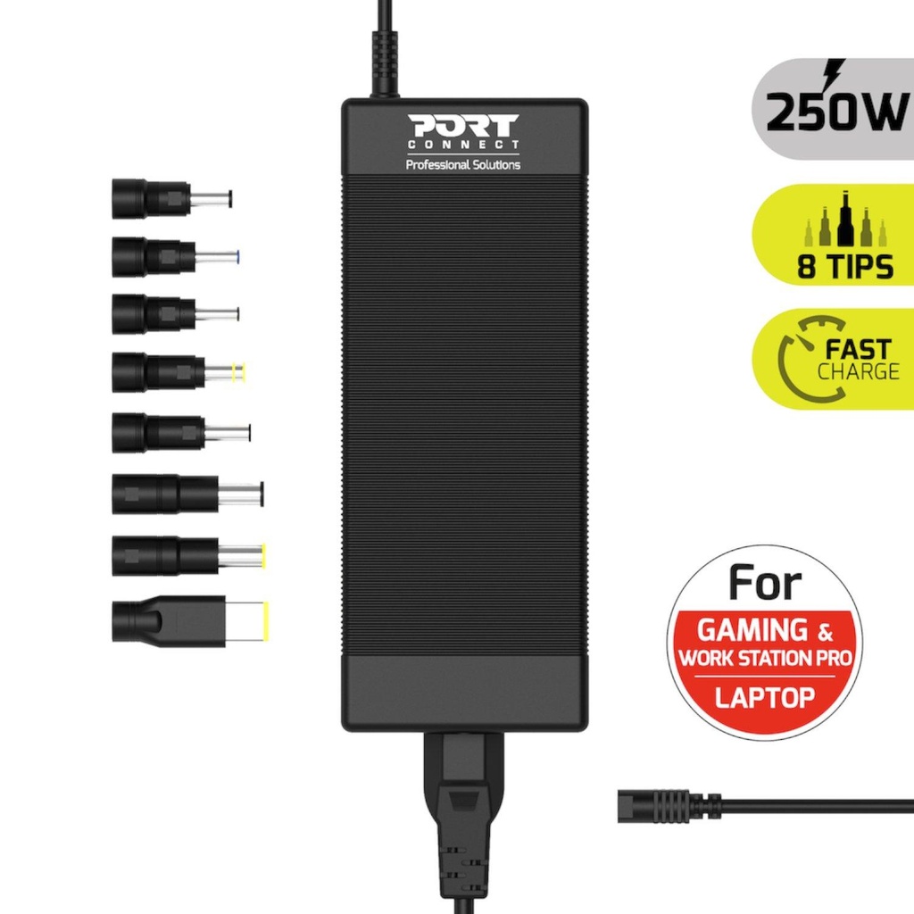 Port Connect Universal Gaming and Workstation Power Supply 250W - EU