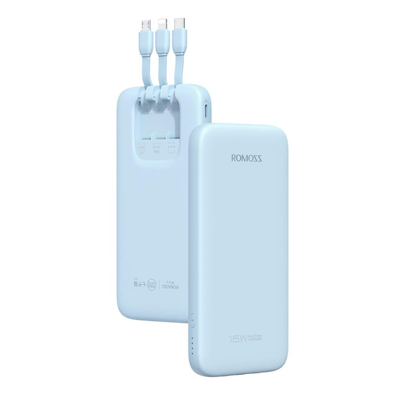 [PHC10-201-7731H] Romoss Power Bank 10000mAh 15W BLU