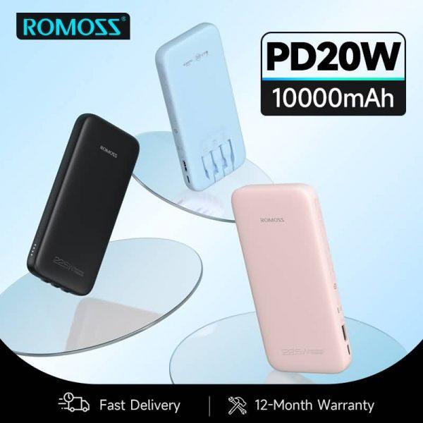 [PAC10-172-1133H] Romoss Power Bank PAC 10000mAh 22.5W WH