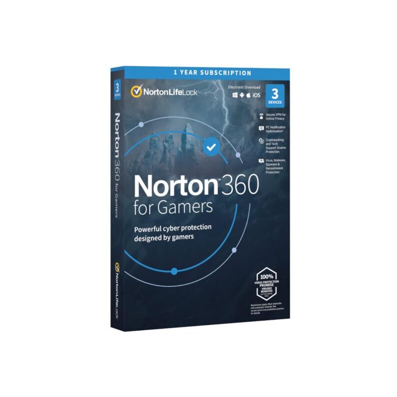 [21428005] Norton 360 Gamer 50Gb AF 1 User 3 Device 12 Months 