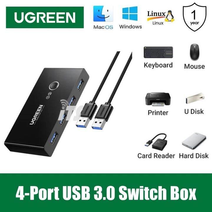 [CM662-15705] UGREEN USB 3.0 Sharing Switch 2 In 4 Out 