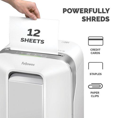 [5050101] Powershred LX201 Micro Cut White