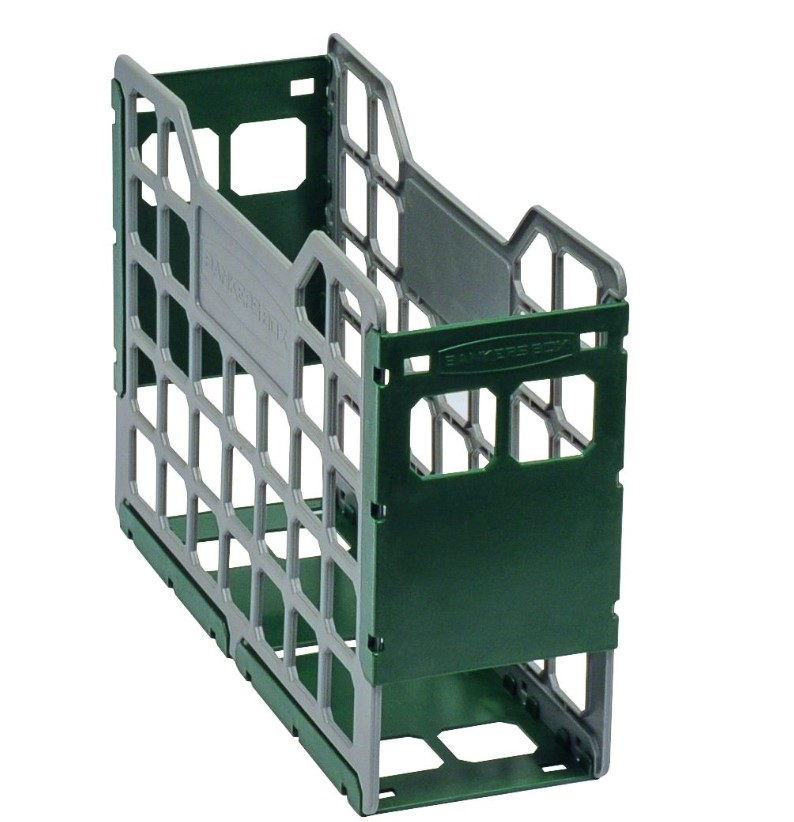 Slatted Econo Container - Green Plastic           