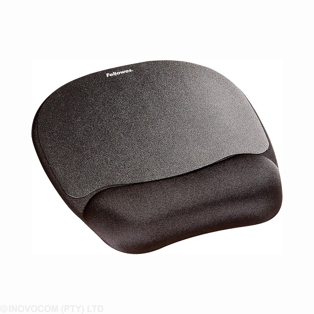 [9176501] Memory Foam Mousepad Wrist Support - Black