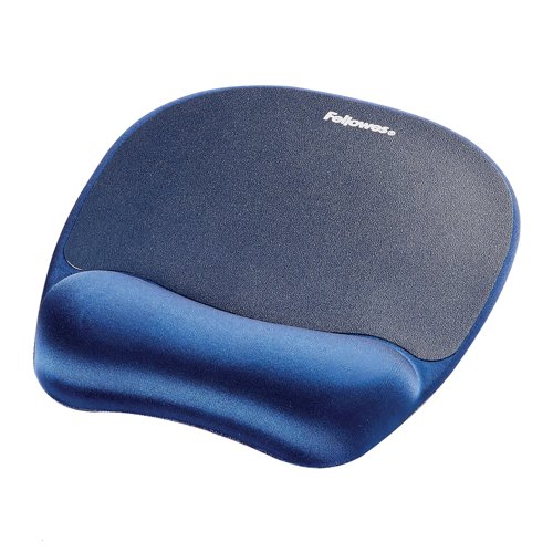 [9172801] Memory Foam Mousepad Wrist Support - Sapphire