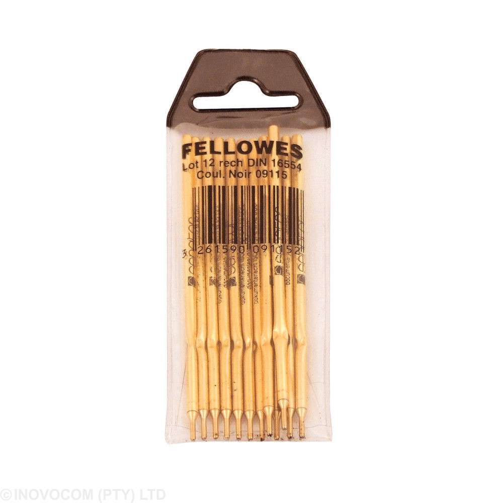 [911502] Pen Refills Black 12pk