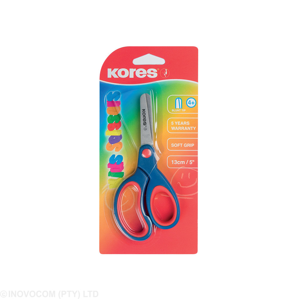 Kids Soft Grip Scissors Blunt nose 130mm