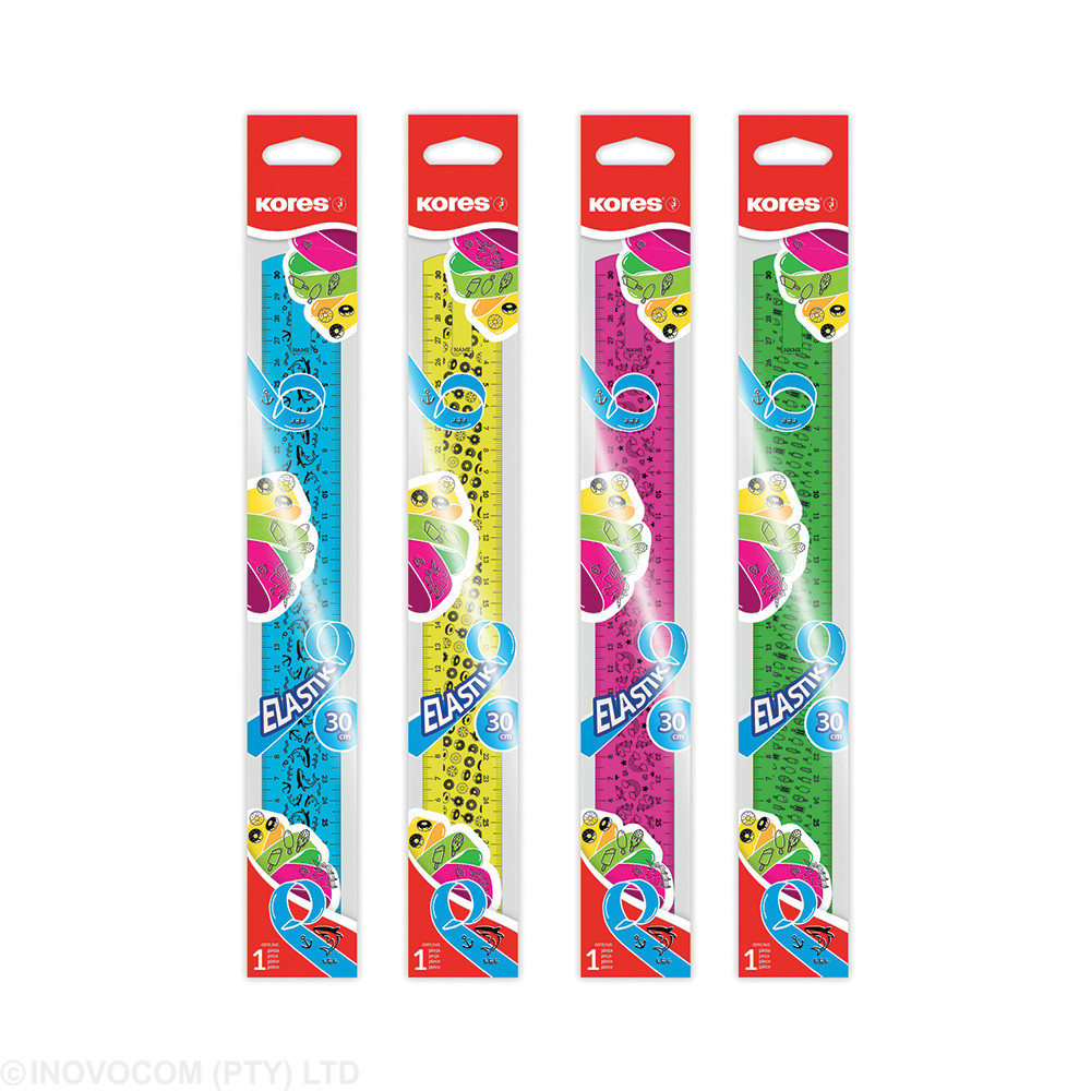 [KOR-CSM-42160] Elastik Flexible 30cm ruler 