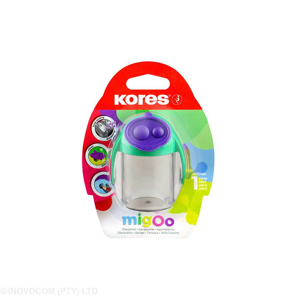 [KOR-CSM-35828] Migoo Double Hole Sharpener  Blister x 1