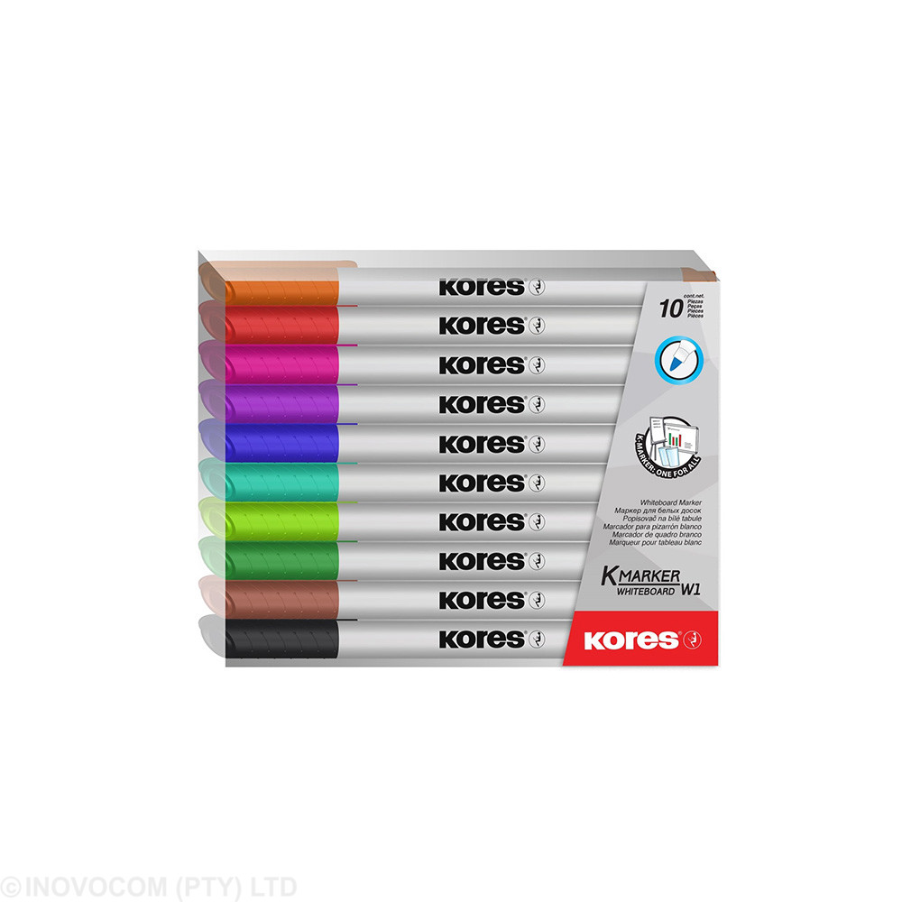 [KOR-WB-22841] K-Marker Whiteboard Marker Pen Type- Fine Tip / Wallet 10